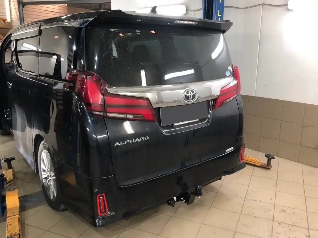 Съемный фаркоп Уникар 22163E под квадрат 50х50 для Toyota Vellfire (2015-н.в.)