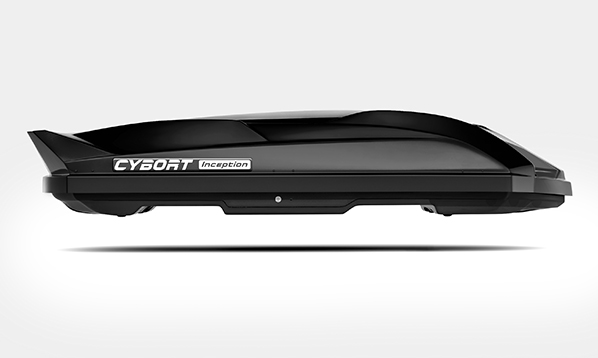 Бокс на крышу CYBORT Inception (краб), черный глянцевый (206x80x40 см)