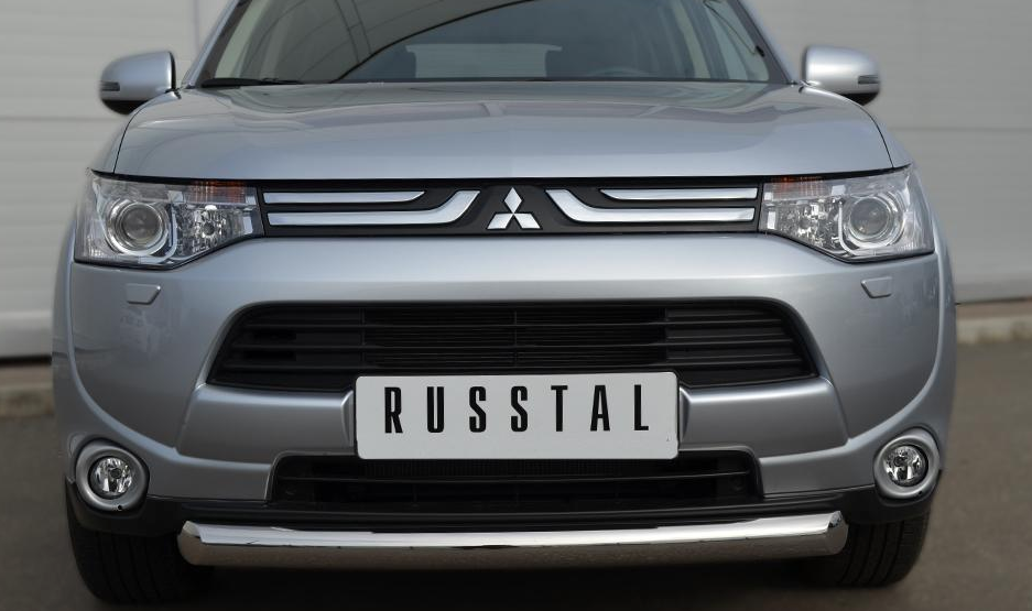 Передняя защита Russtal для Mitsubishi Outlander (2012-2015)