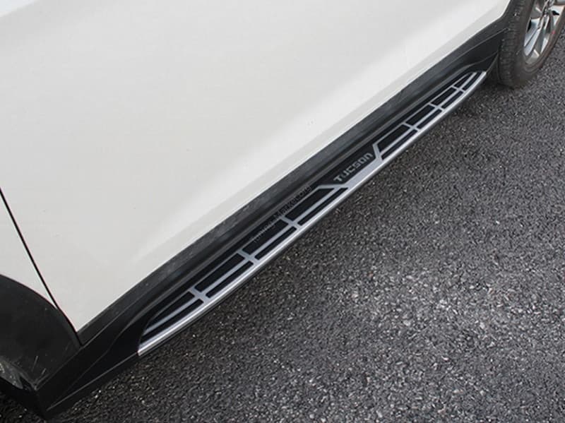 Пороги OEM mobis style интегрированные для Hyundai Tucson (2015-2017)