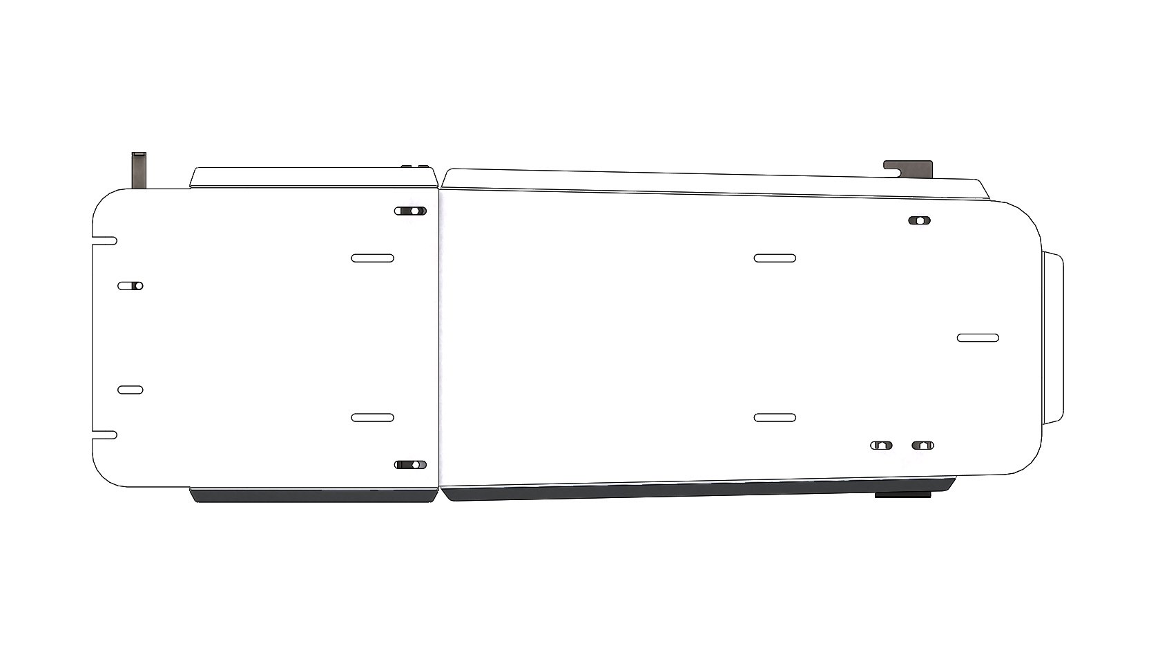 Алюминиевая защита топливного бака АВС-Дизайн для Chevrolet Tahoe (2015-н.в.)