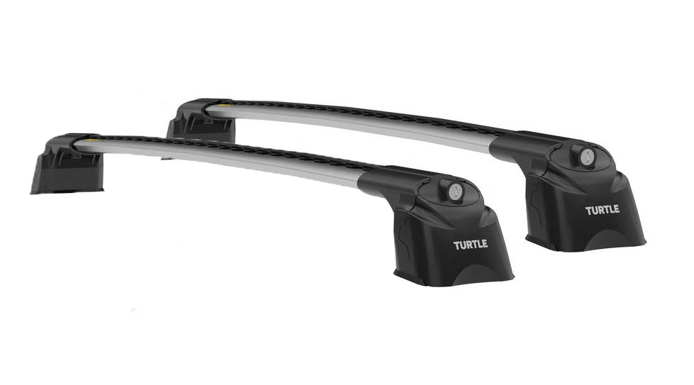 Багажник Turtle AIR-3 Silver на аэродинамических дугах для Nissan X-Trail (2014-н.в.)