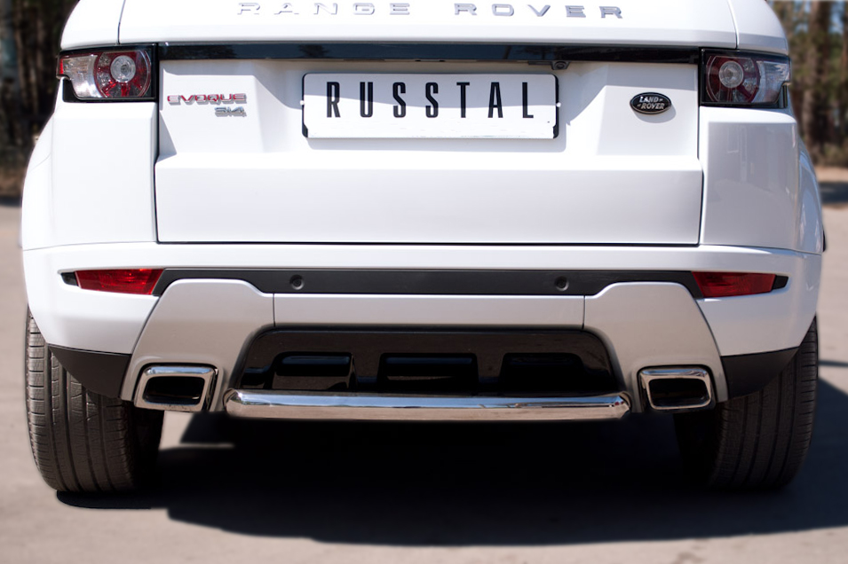 Защита заднего бампера Russtal d63 (дуга) для Land Rover Range Rover Evoque Dynamic