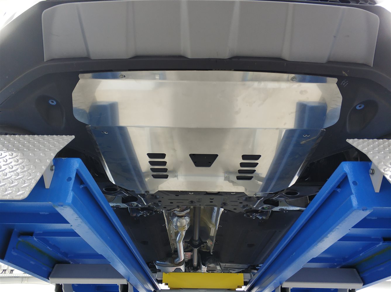 Алюминиевая защита картера и КПП АВС-Дизайн для Hyundai Santa Fe (2018-н.в.)