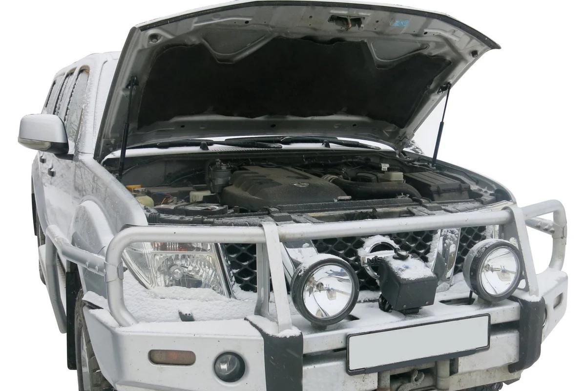 Газовые упоры (амортизаторы) капота Rival 2A.ST.4107.1 для Nissan Navara (2004-2014)