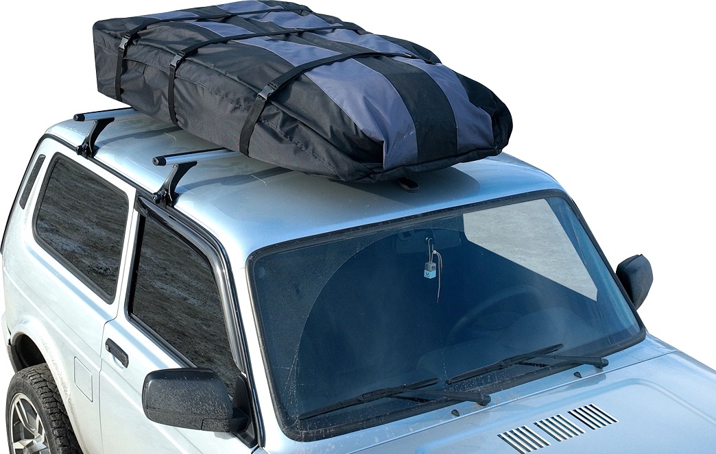 Автобокс тканевый на крышу на П-скобах ArmBox 600 (165x100x30 см)