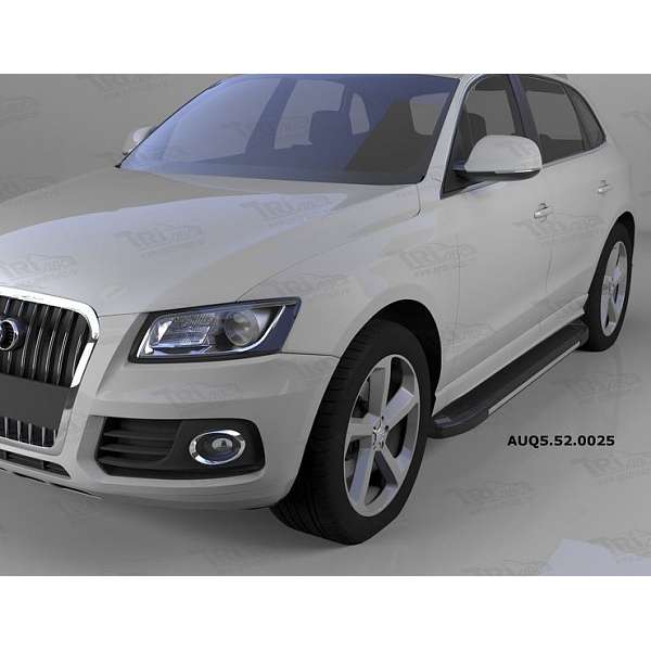 Пороги алюминиевые (Onyx) для Audi Q5 (2008-н.в.)