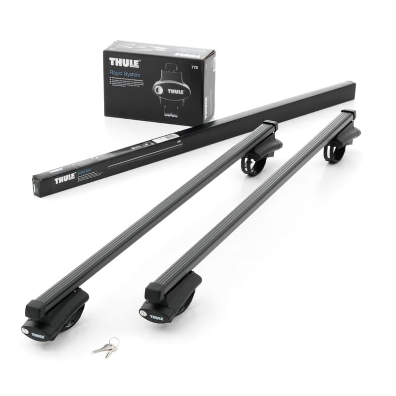Багажник Thule SquareBar Evo на стальных дугах для Kia Carens (2002-2006)