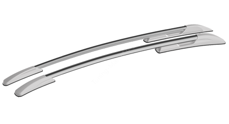 Рейлинги на крышу АПС для Renault Logan (2004-2015) серебристые