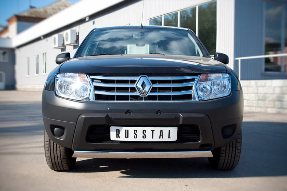 Передняя защита Russtal для Renault Duster 2WD (2010-2015)