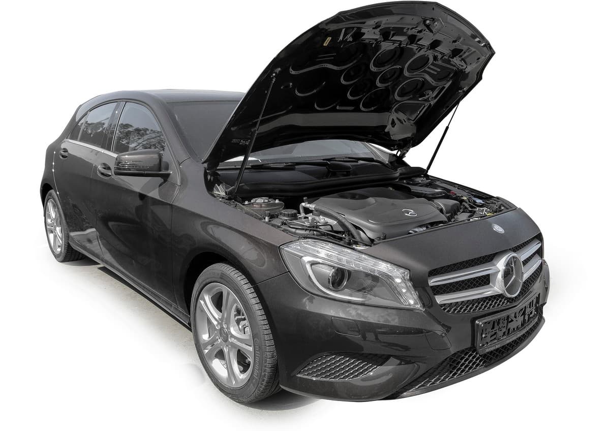 Газовые упоры (амортизаторы) капота АвтоУпор для Mercedes-Benz A-Class (2012-2018)