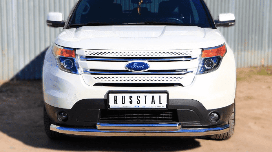 Передняя защита Russtal для Ford Explorer (2010-2015)