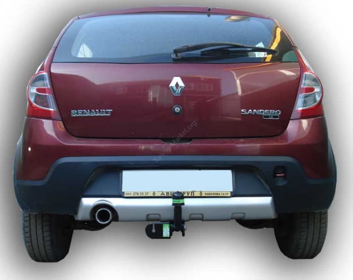 Фиксированный фаркоп Leader Plus для Renault Sandero Stepway (2010-2014)