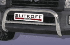 Передняя защита Slitkoff для Kia Sportage (2008-2010)
