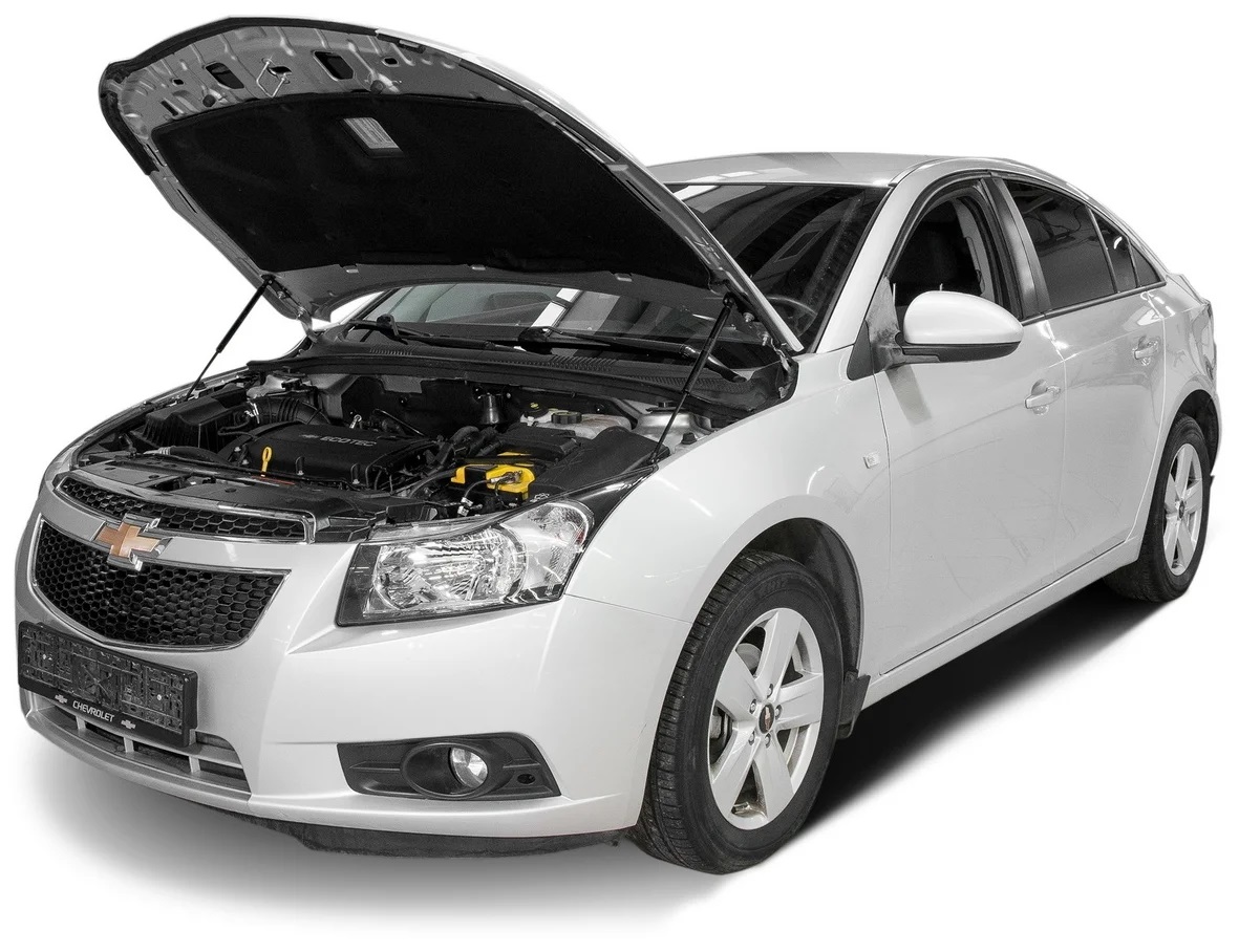 Газовые упоры (амортизаторы) капота АвтоУпор для Chevrolet Cruze (2009-2015)