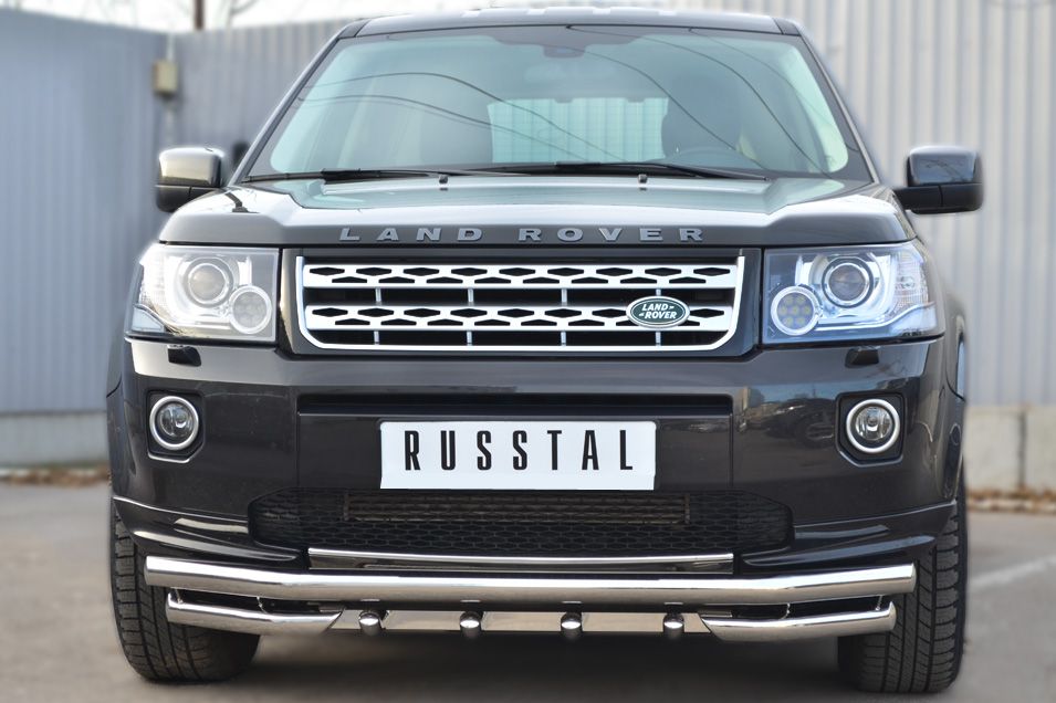 Передняя защита Russtal для Land Rover Freelander (2012-2015)