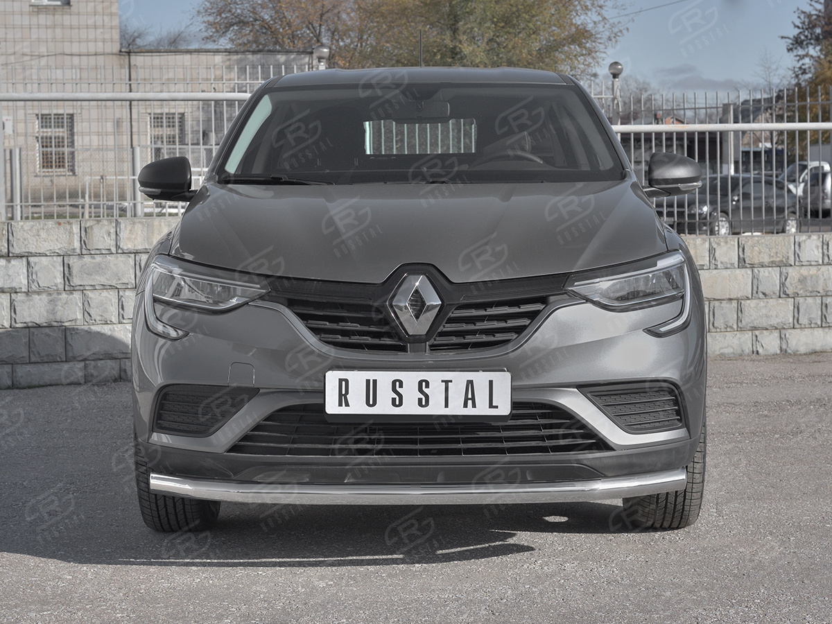 Передняя защита Russtal 63мм для Renault Arkana