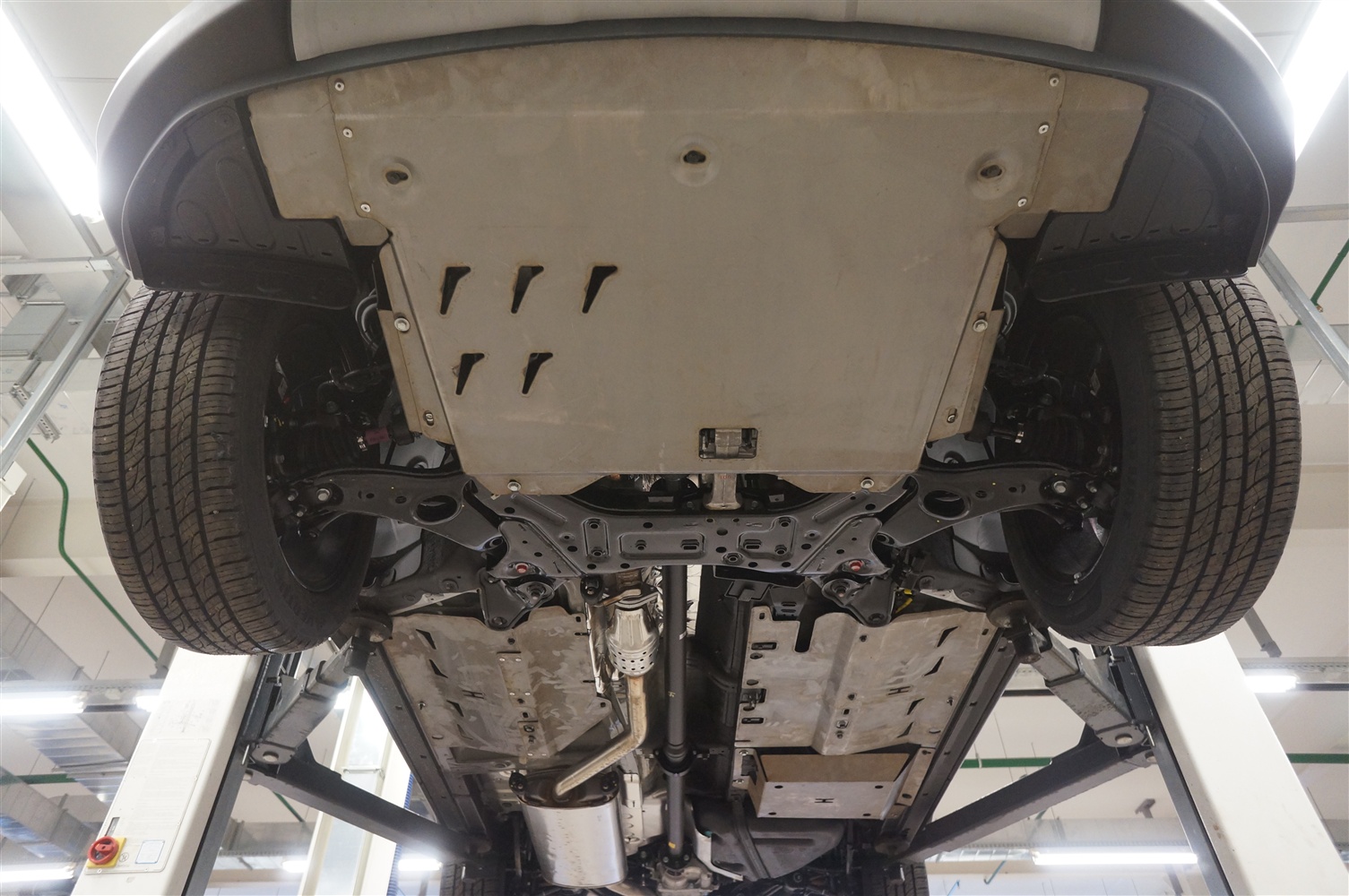 Алюминиевая защита днища АВС-Дизайн для Hyundai Santa Fe (2012-2015)