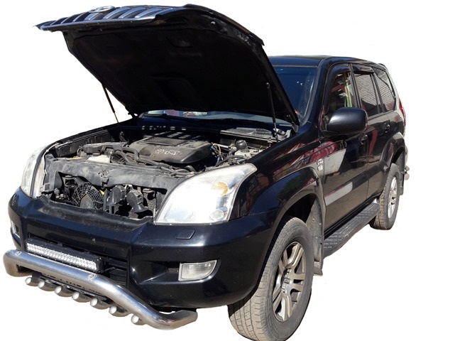 Газовые упоры (амортизаторы) капота Autoinnovation для Toyota Land Cruiser Prado 120 (2002-2009)