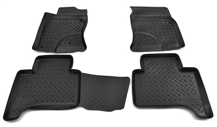Ковры салонные полиуретан "NorPlast" для Toyota Land Cruiser Prado 120 (черный)