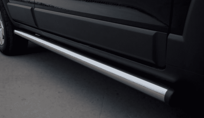 Пороги труба D63 (вариант 2) "RUSSTAL" для Toyota RAV4 long
