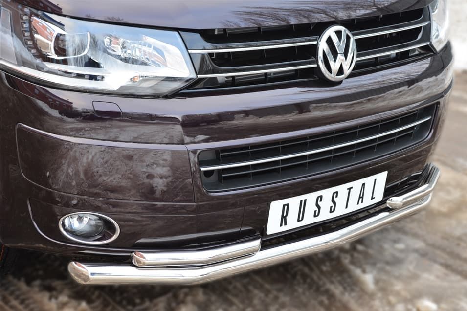 Передняя защита Russtal для Volkswagen Multivan (2009-2015)