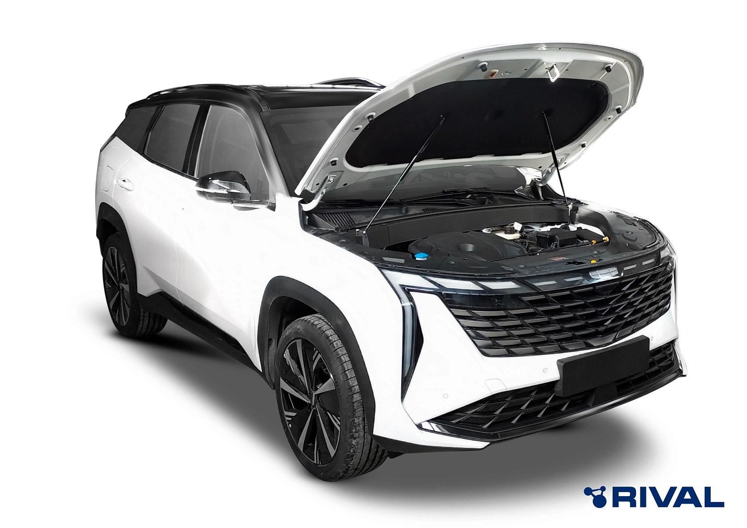 Газовые упоры (амортизаторы) капота Rival A.ST.1907.1 для Geely Atlas (2023-н.в.)