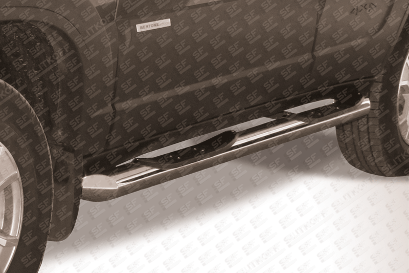 Пороги Slitkoff стальная труба для Chevrolet Niva (2009-н.в.)