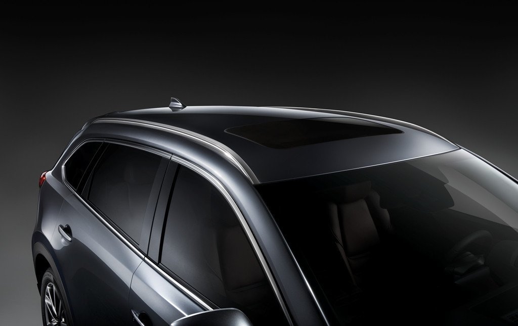 Оригинальные рейлинги на крышу для Mazda CX-9 (2016-н.в.) серебристые