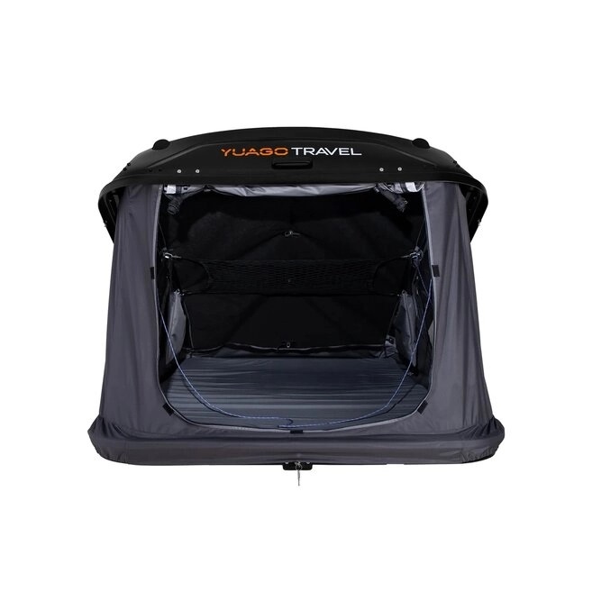 Автопалатка (багажный бокс-палатка) Yuago Travel черный матовый (215x144x39 см)