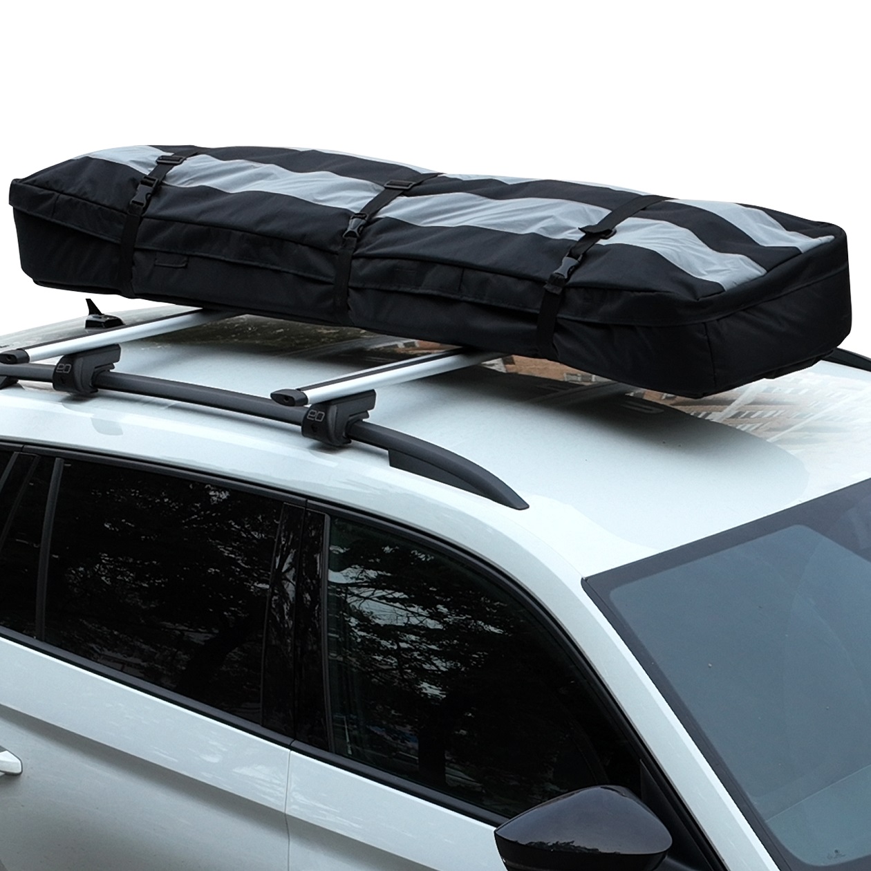 Автобокс тканевый на крышу на П-скобах ArmBox 300 (210x50x20 см)