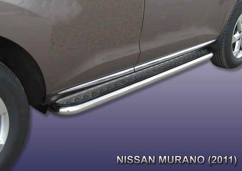 Пороги d57 с листом "SLITKOFF" для Nissan Murano