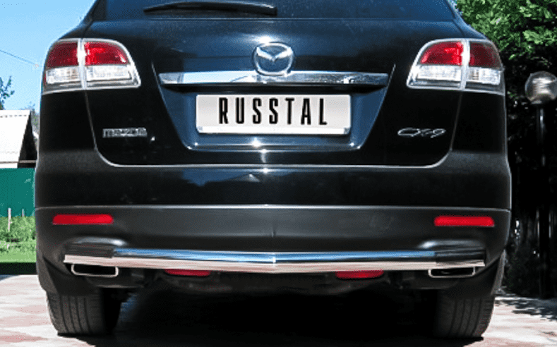 Защита заднего бампера D76 "RUSSTAL" для Mazda CX-9