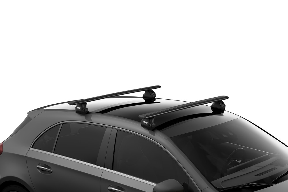 Багажник Thule WingBar Evo Black на аэродинамических дугах для BMW 5-series седан (2010-2016)