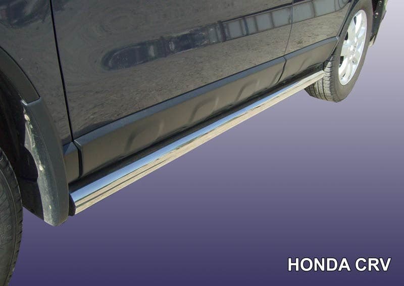 Пороги Slitkoff стальная труба Honda CR-V (2009-2012)