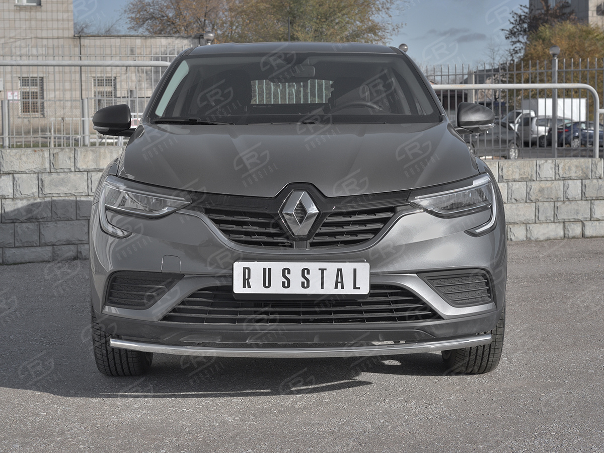Передняя защита Russtal 42мм для Renault Arkana