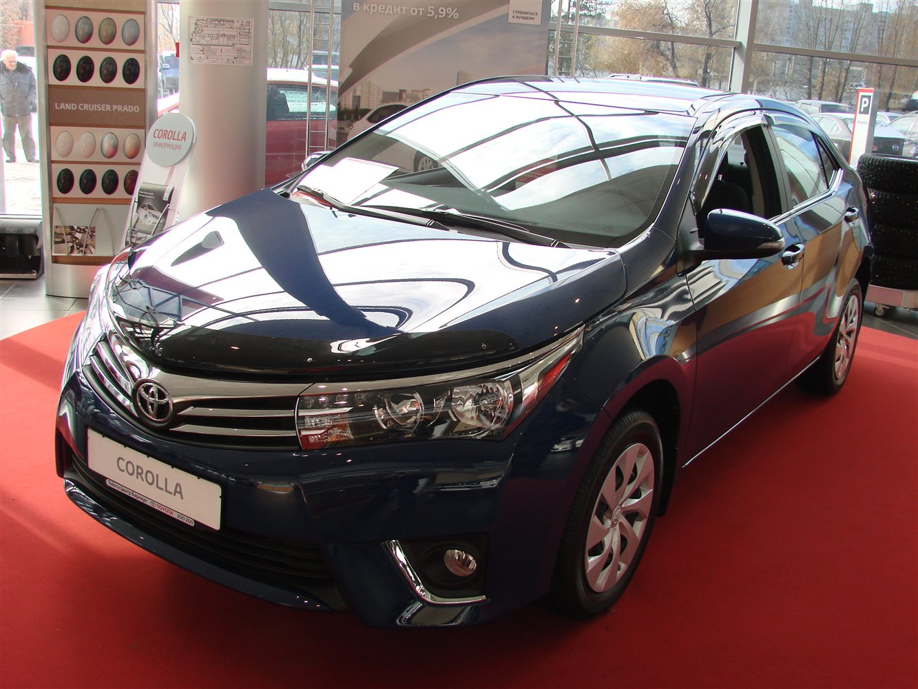 Дефлекторы боковых окон SIM для Toyota Corolla (2013-2018)