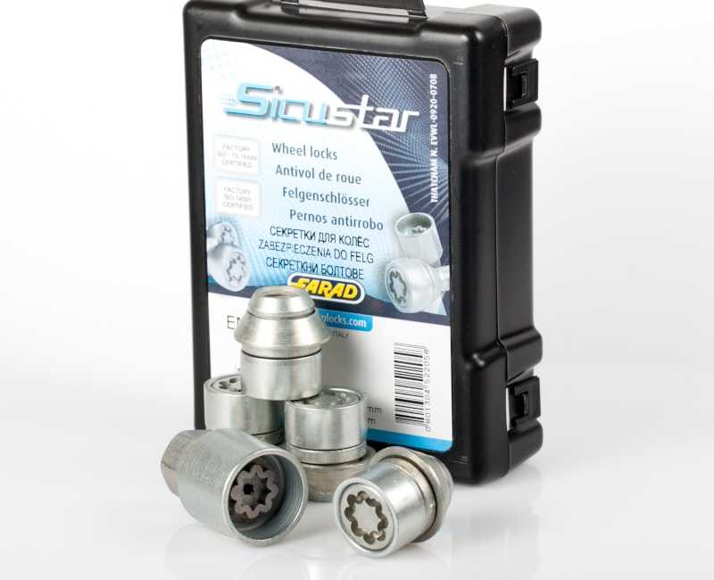 Секретки для оригинальных дисков Farad Sicustar EN115R/2 с 2 ключами для Ford C-Max (2003-2019)
