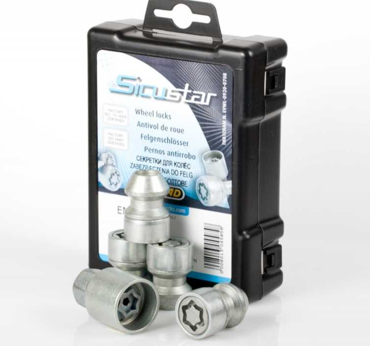 Секретки для оригинальных дисков Farad Sicustar EN115L/2 с 2мя ключами для Wey 07