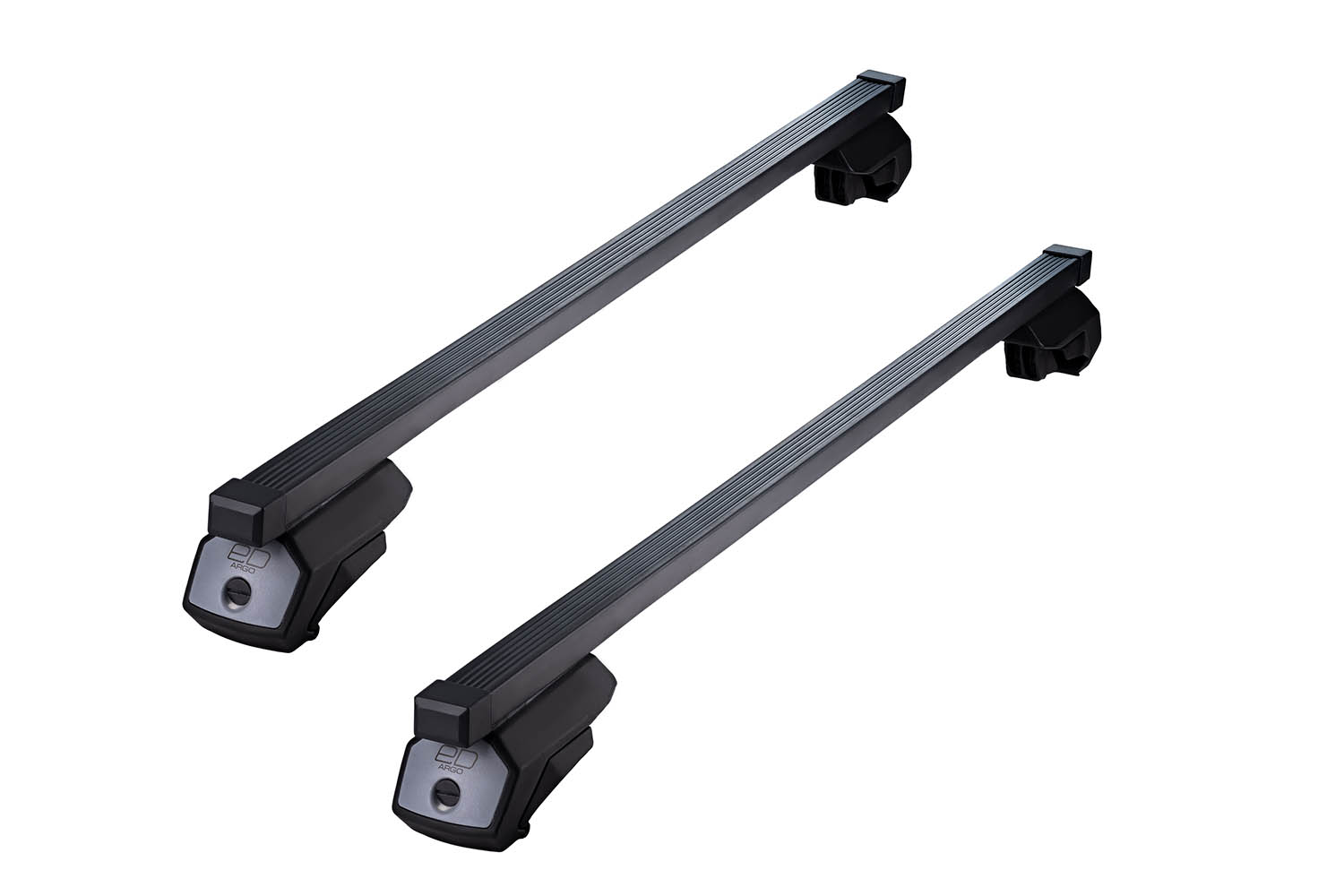 Багажник ED на черных прямоугольных дугах для Kia Sorento (2015-2020)