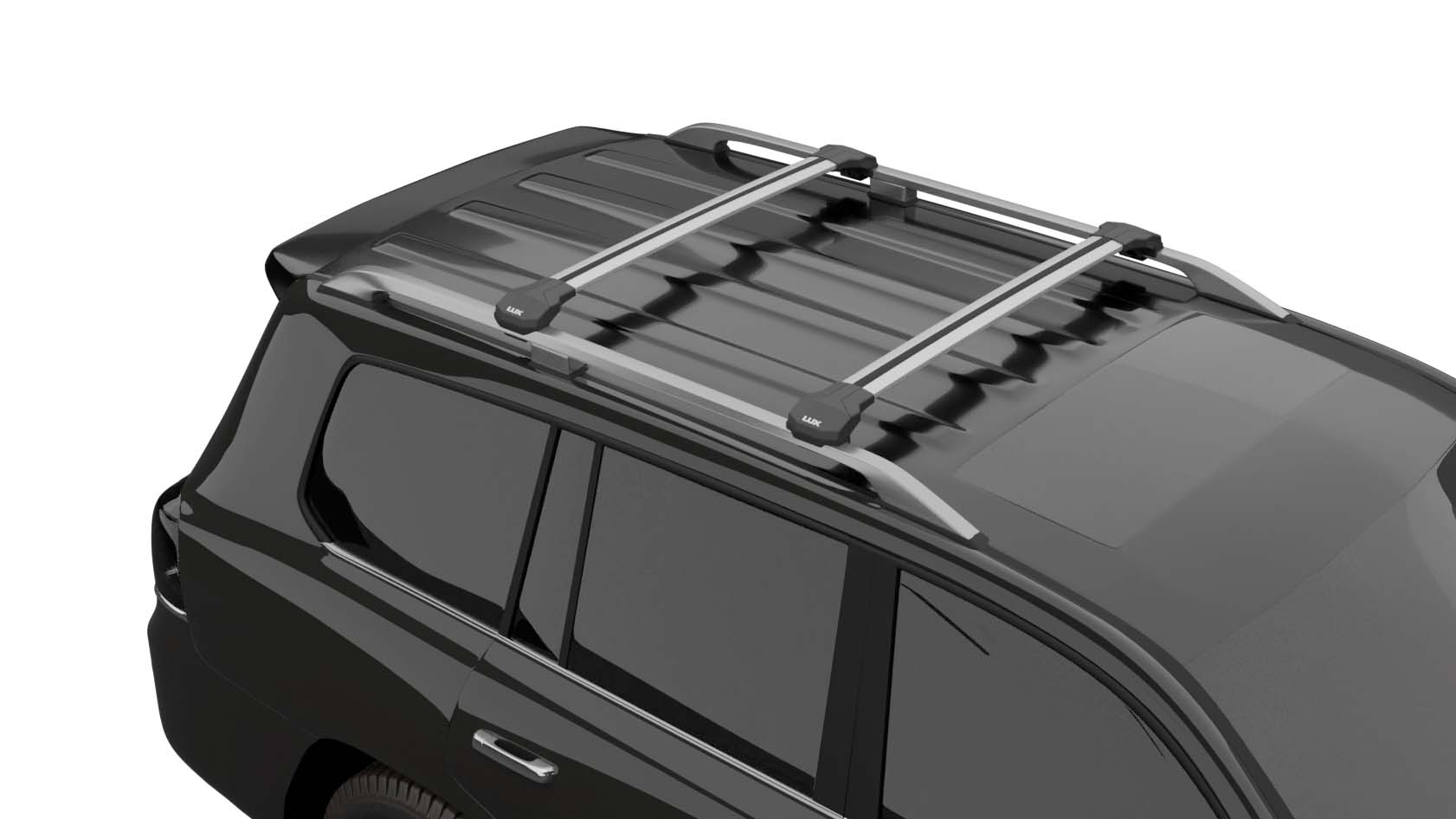 Багажник LUX Condor серебристый на аэродинамических дугах для BMW X5 (2008-2012)