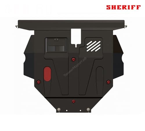 Стальная защита картера и КПП Sheriff для Mitsubishi Outlander XL