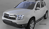 Пороги алюминиевые (Zirkon) для Renault Duster