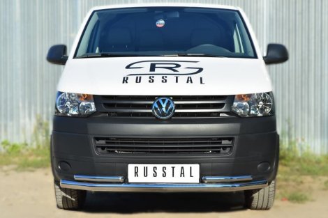 Передняя защита Russtal для Volkswagen Transporter (2009-2015)