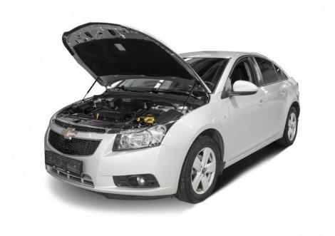 Газовые упоры (амортизаторы) капота Rival для Chevrolet Cruze