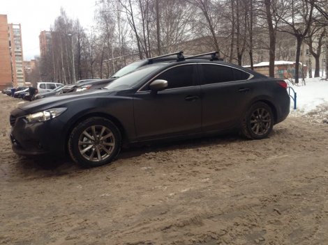 Багажник LUX на аэродинамических дугах для Mazda 6 седан (2013-н.в.)