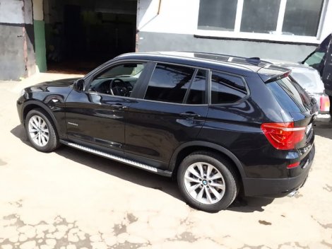 Пороги алюминиевые для BMW X3 (2010-н.в.)