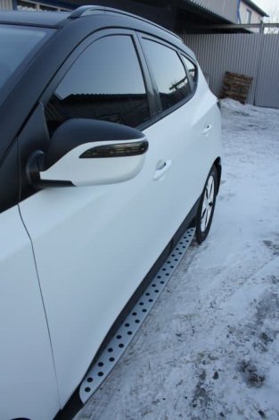 Пороги BMW style интегрированные для Hyundai ix35