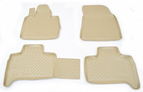 Ковры салонные полиуретан "NorPlast" для Kia Cerato (2013-2018) бежевые