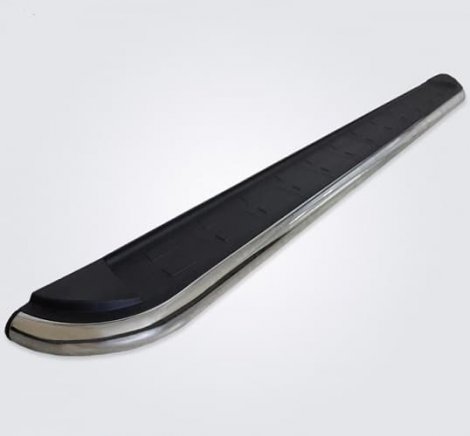 Пороги алюминиевые (Ring) для Toyota RAV4 (2006-2009)